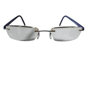 Silhouette Rimless Eyeglass FRAMES ONLY 5377 60 6063 51-19 140 5379 Blue Austria